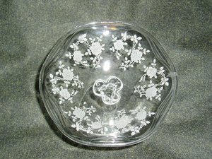 Elegant Depression Glass, Crystal Compote, Fostoria Willowmere