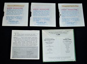 View Master Reels, Captain Kangaroo x 3 Plus Booklet B560