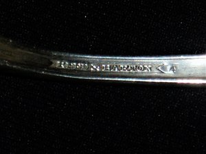 Antique Reed & Barton Serving Fork, Tiger Lily