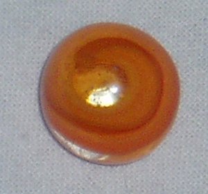 Akro Agate Marble, Orange Spiral Snake, .638"