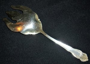 Antique Reed & Barton Serving Fork, Tiger Lily