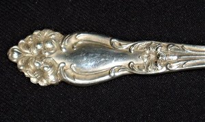 Antique Reed & Barton Serving Fork, Tiger Lily
