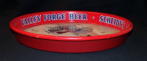 Vintage Beer Tray, Valley Forge Beer Scheidt's Rams Head Ale