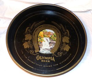 Olympia Beer Tray, Good Luck Horseshoe