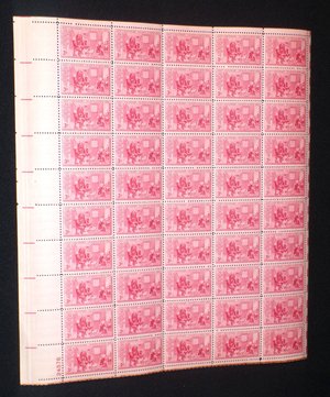 Mint 3c Stamp Sheet, Betsy Ross, Scott Catalog #1004 x 50 Stamps, Additional Stamps Ship Free