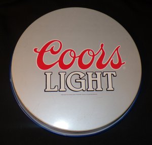 Vintage Beer Tray, Coors Light 13"