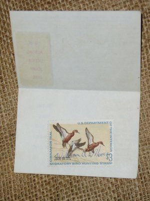 California Hunting License, 1971, First Year of Duck Stamps, Free USA Shipping