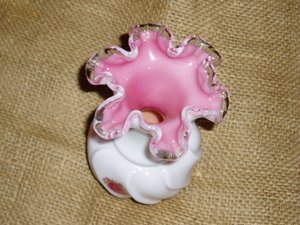 Fenton Vase, Peach Crest, Vintage, On Sale