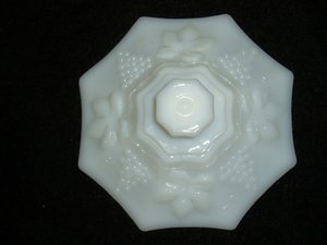 Milk Glass Covered Candy, Colony Harvest