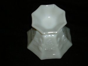 Milk Glass Covered Candy, Colony Harvest