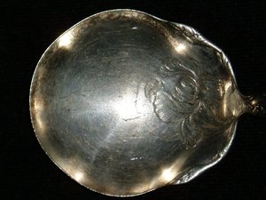 Oneida Serving Spoon, Fleur de Luce, c. 1904