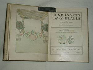 Antique 1914 Book, First Edition, Sunbonnets and Overalls, Free USA Shipping