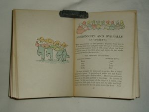 Antique 1914 Book, First Edition, Sunbonnets and Overalls, Free USA Shipping