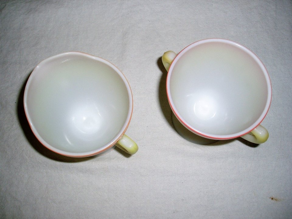 Mid-Century Retro Cream and Sugar