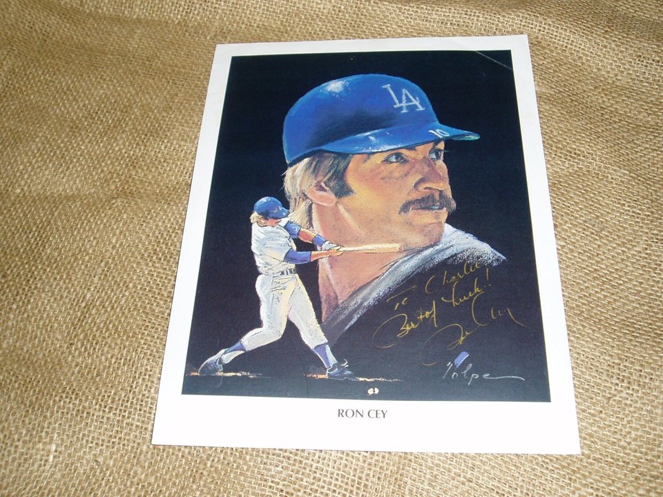 Autograph, Ron Cey, LA Dodgers