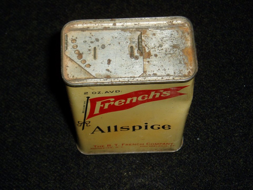 Mid-Century Spice Tin, French's Allspice, 2 oz.