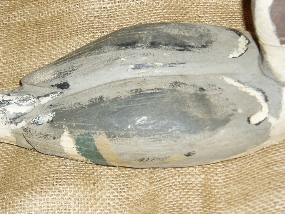 Vintage Duck Decoy, Louisiana Carver, Unusual 3-piece, Pintail, Free USA Shipping