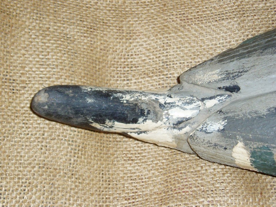 Vintage Duck Decoy, Louisiana Carver, Unusual 3-piece, Pintail, Free USA Shipping