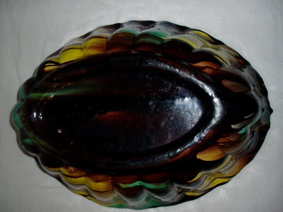 Fruit Console Bowl, Ceramic, Wild End-of-Day Colors