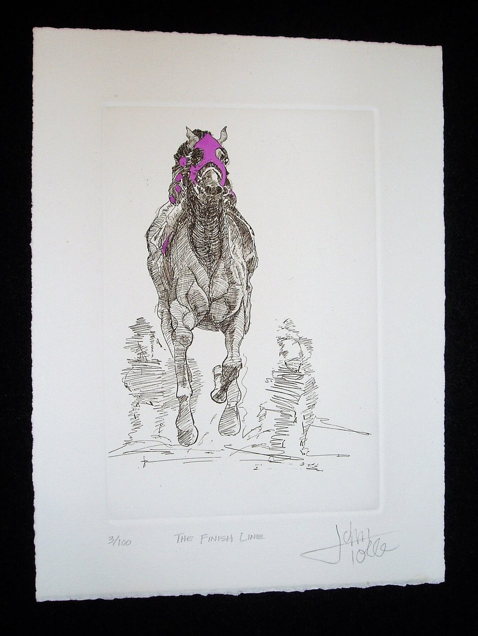 Bob Tolle "The Finish Line" Numbered Print, Low Number 3/100