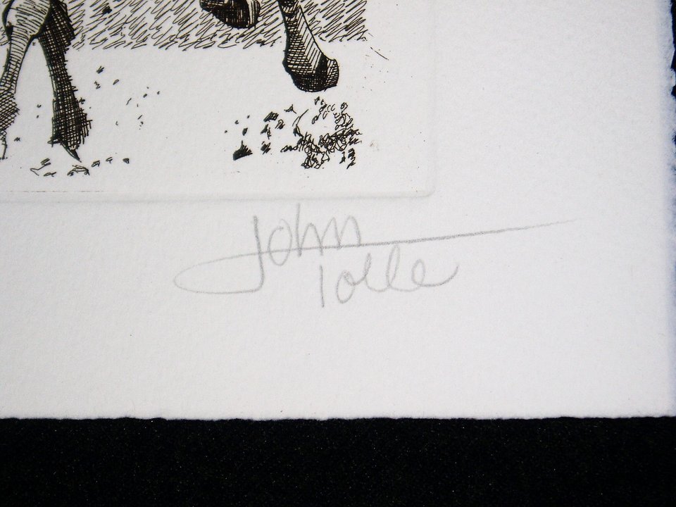Bob Tolle "Home Stretch" Numbered Print, Low Number 4/100