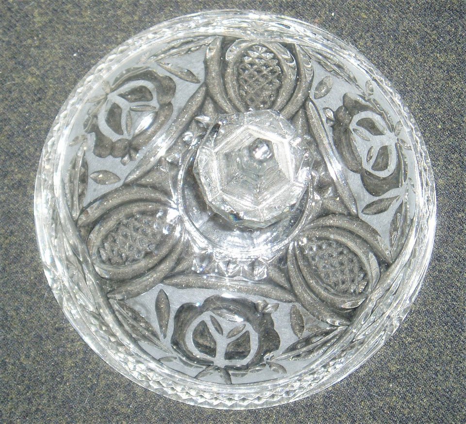 Leaded Covered Candy Dish