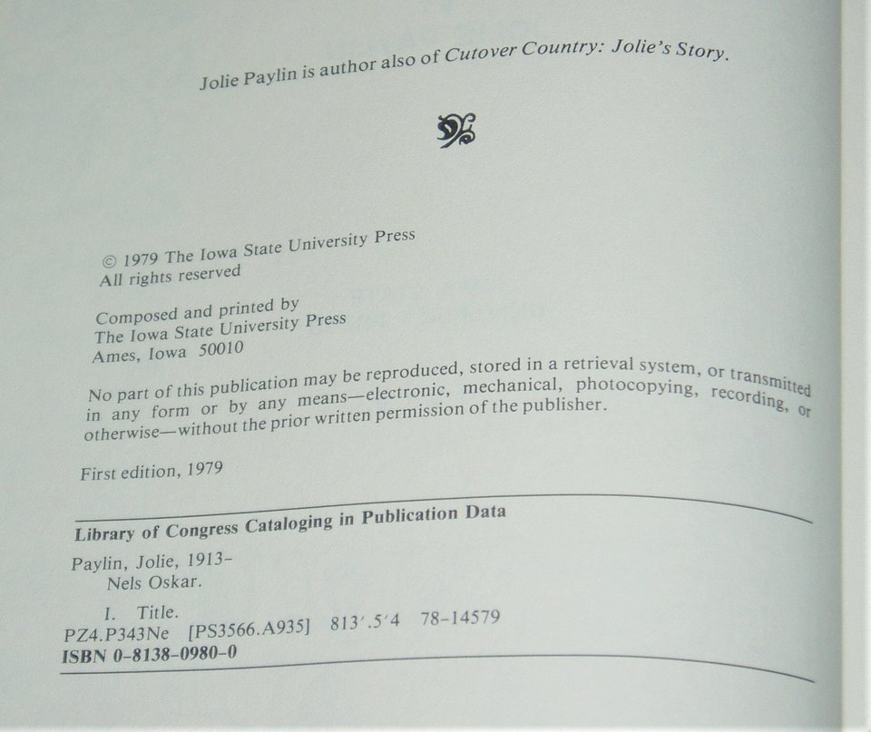 First Edition, Nels Oskar, Jolie Paylin