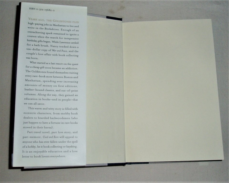 First Edition, Used and Rare: Travels in the Book World, Lawrence and Nancy Goldstone