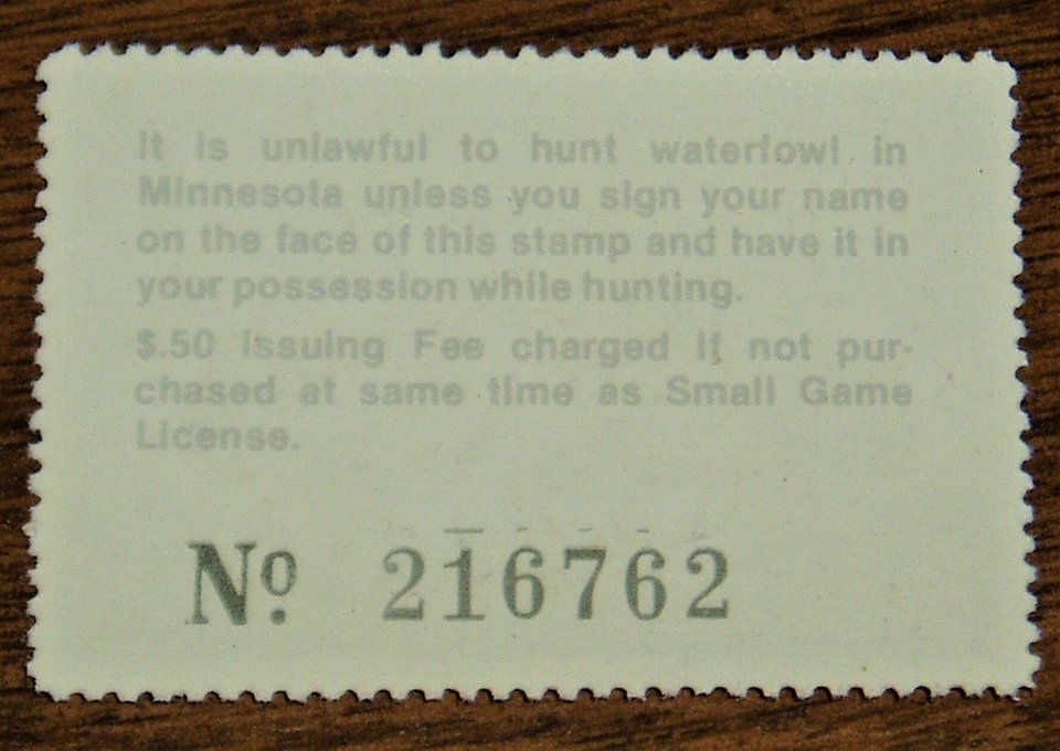 Duck Hunting Stamp, Minnesota MN5, Canada Geese, 1981, Additional Stamps Ship Free
