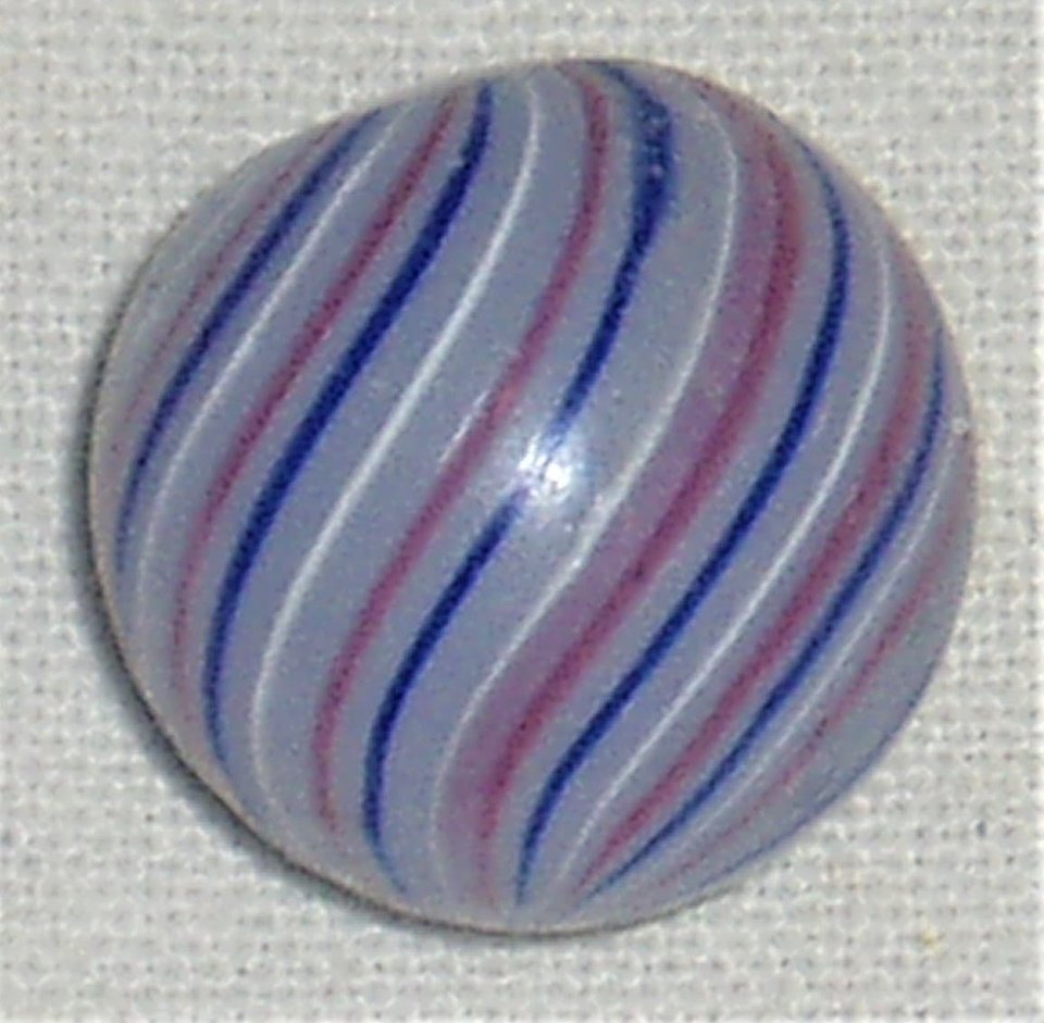 Antique Clambroth Marble, 3-Color Caged, Extremely Rare, Free USA Shipping