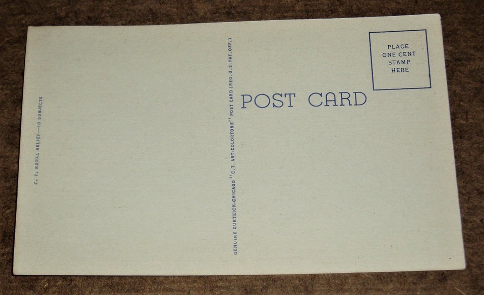 Vintage Postcard, Cartoon 1940's Humor, Outhouse, 2nd Card Ships Free