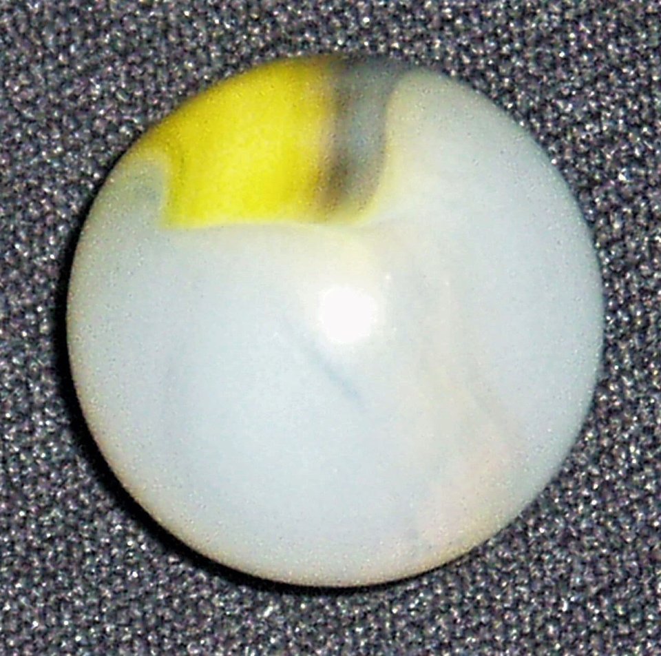 Antique Akro Agate Marble,  Royal Type Shooter, .815" or 13/16", Mint