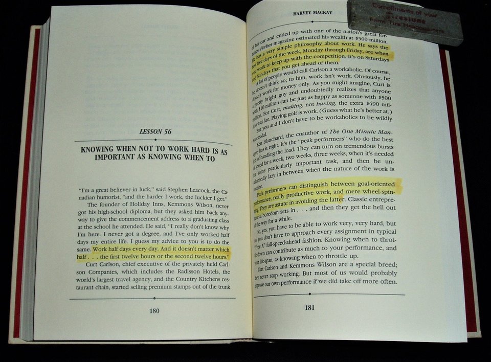 First Edition Book, Swim With The Sharks, Harvey Mackay, Business Strategy