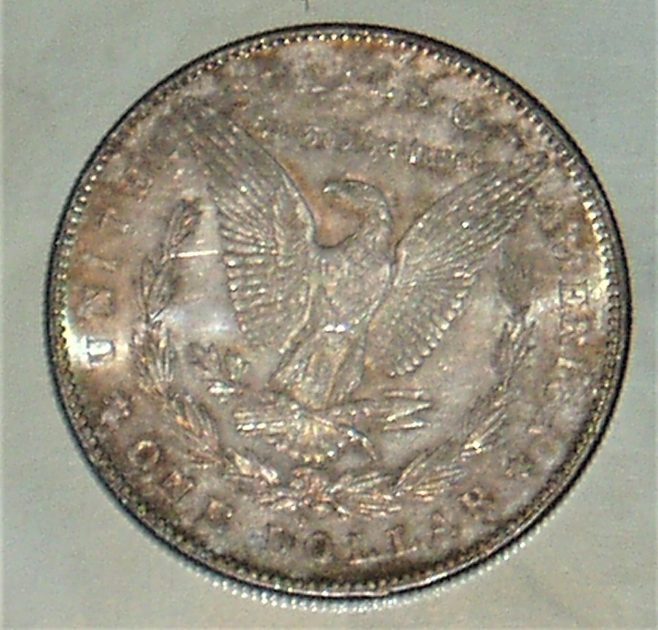 Morgan Silver Dollar 1878-S CH BU Prooflike Rainbow Toning