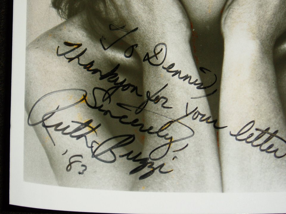 Ruth Buzzi Autograph, Signed Picture, COA, 1983