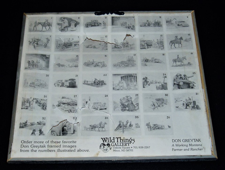 Framed Print, Don Graytek, Threshing Machine,