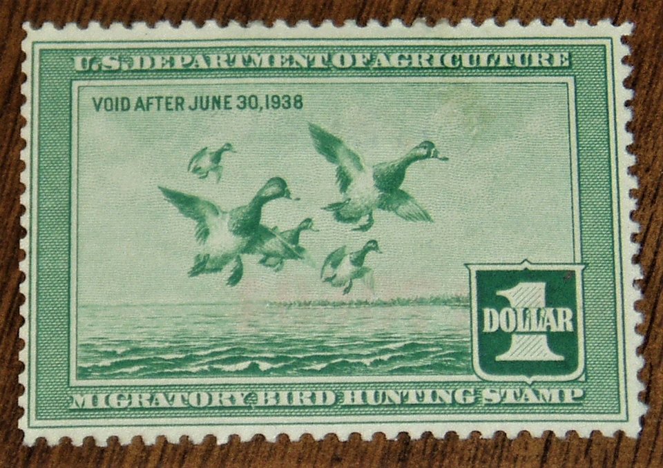 Federal Duck Stamp RW4, No Gum, Additional Stamps Ship Free