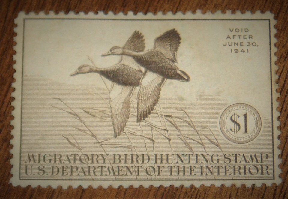 Federal Duck Stamp RW7, F-VF,  No Gum