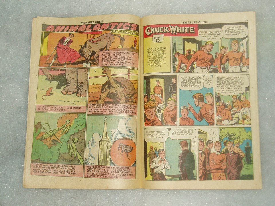 Rare Vintage Comic, 1946, Treasure Chest of Fun and Facts