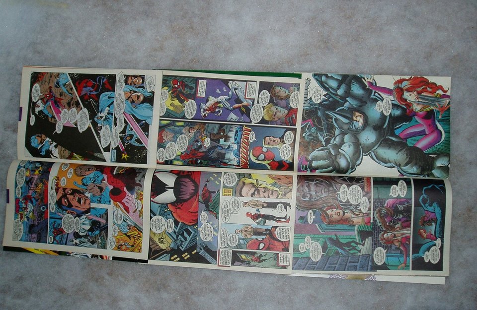 Superhero 16 Comic Book Pages, Spiderman, Upcycle, Scrapbooking or Art Project Supplies