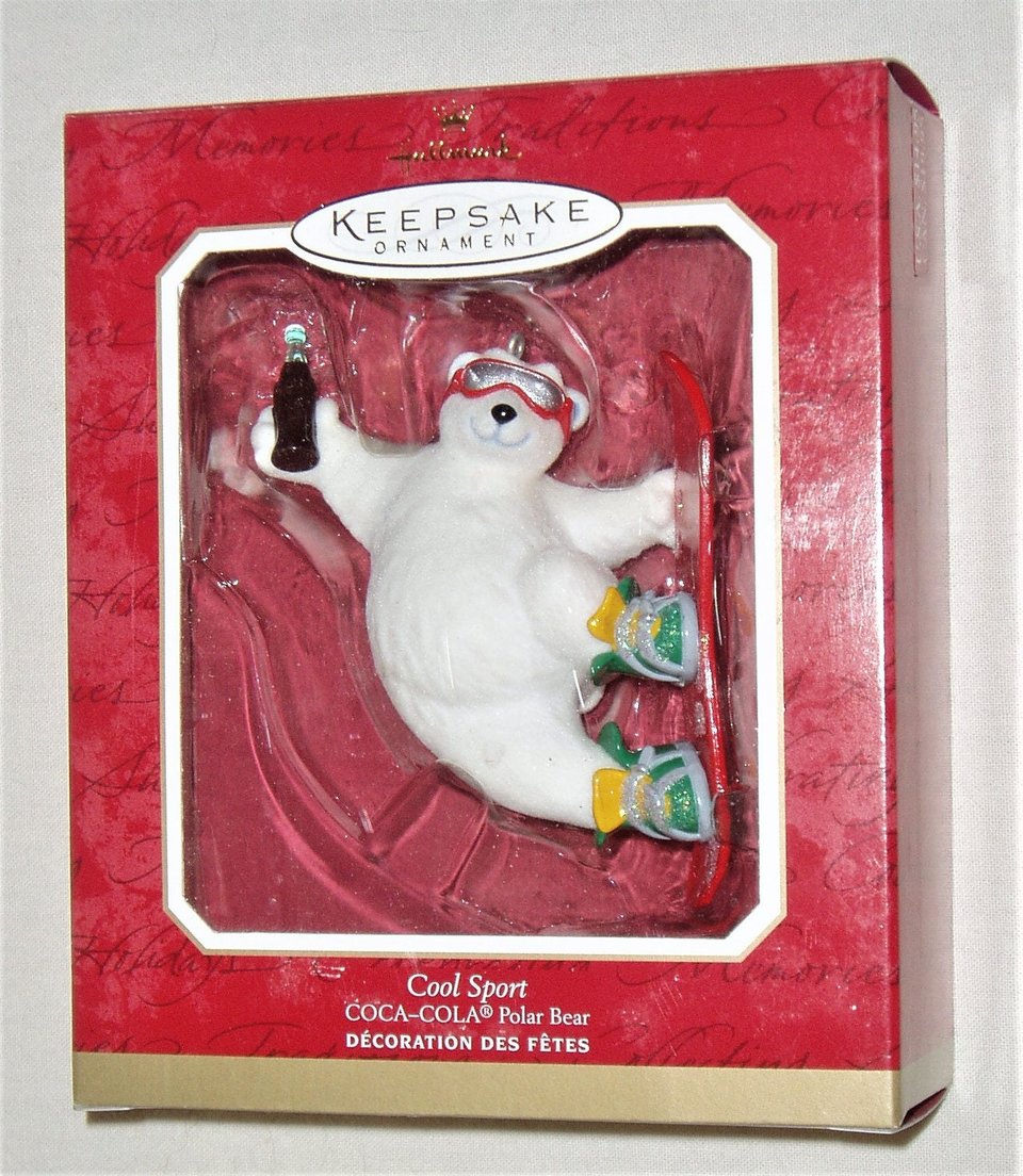 Vintage Hallmark Ornament, Cool Sport Coca-Cola Polar Bear