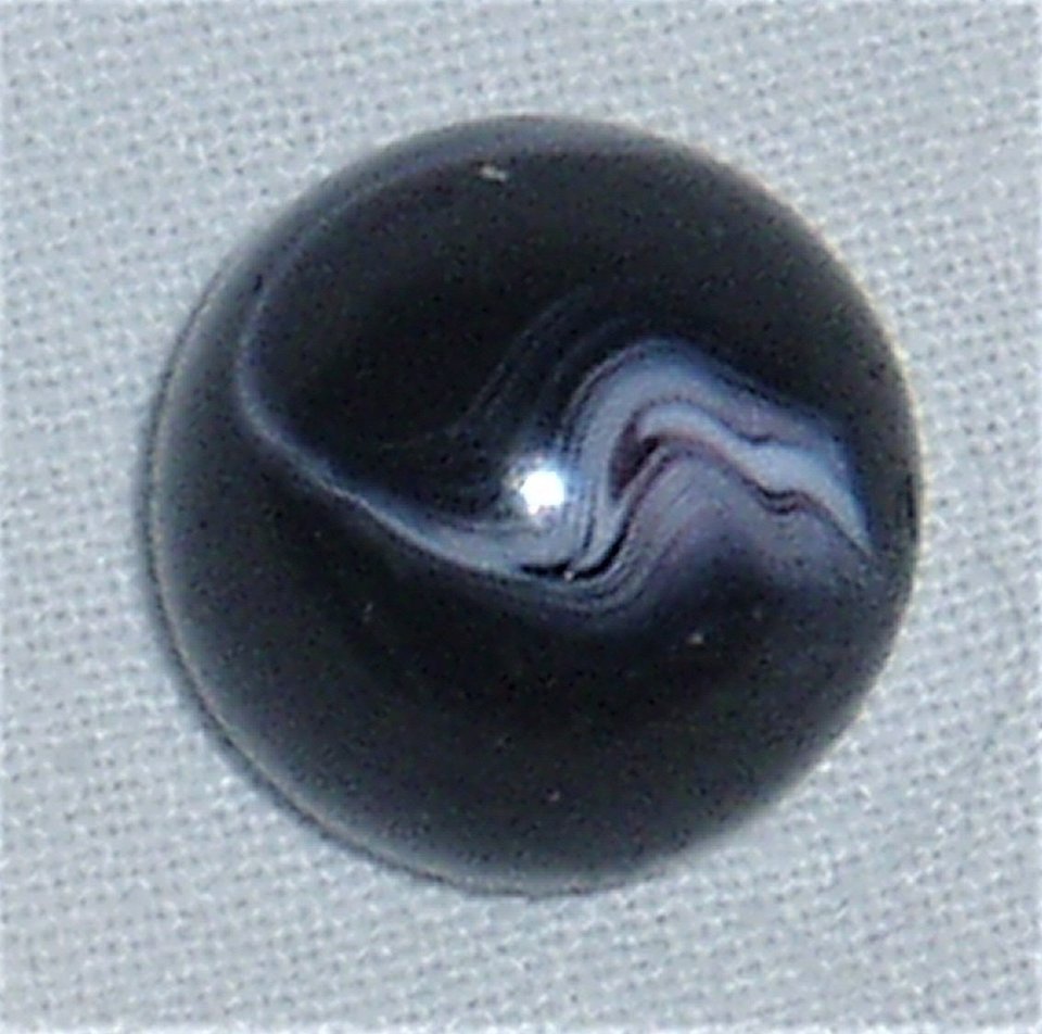 Peltier Marble, Slag, Black Amethyst, 5/8"