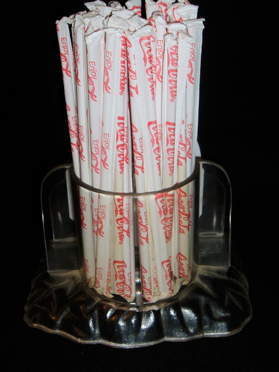 Vintage Coca-Cola Diner Straw and Napkin Holder