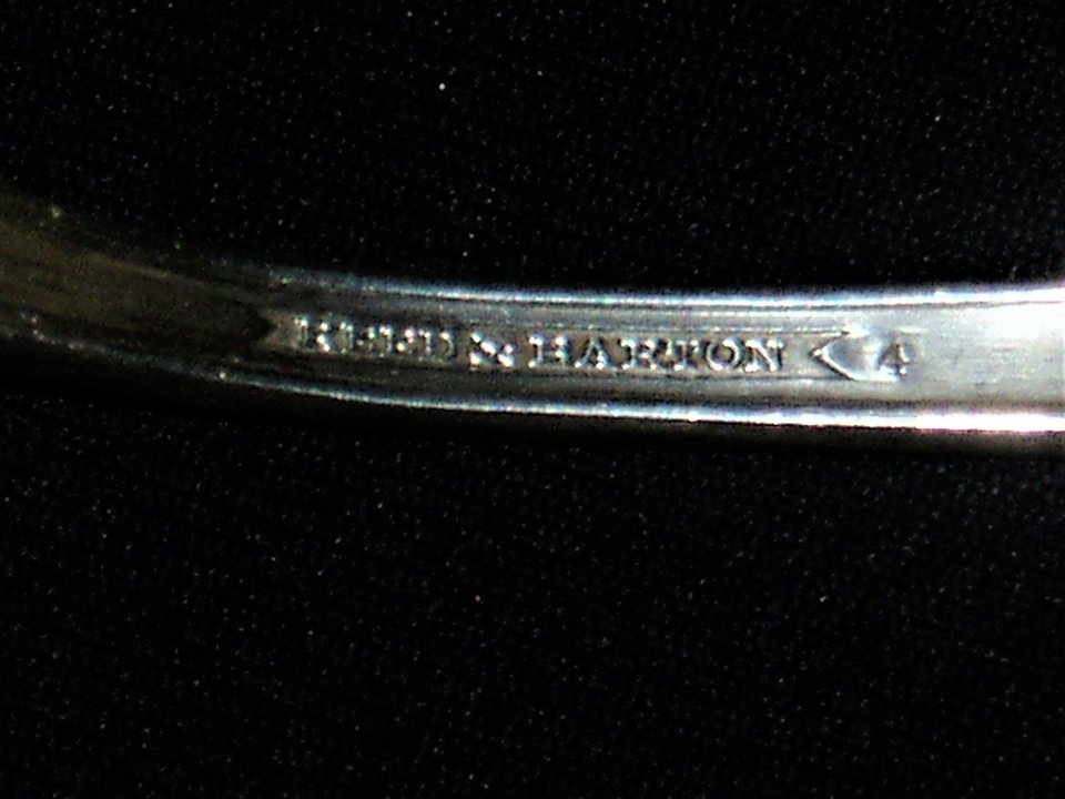 Antique Reed & Barton Serving Fork, Tiger Lily