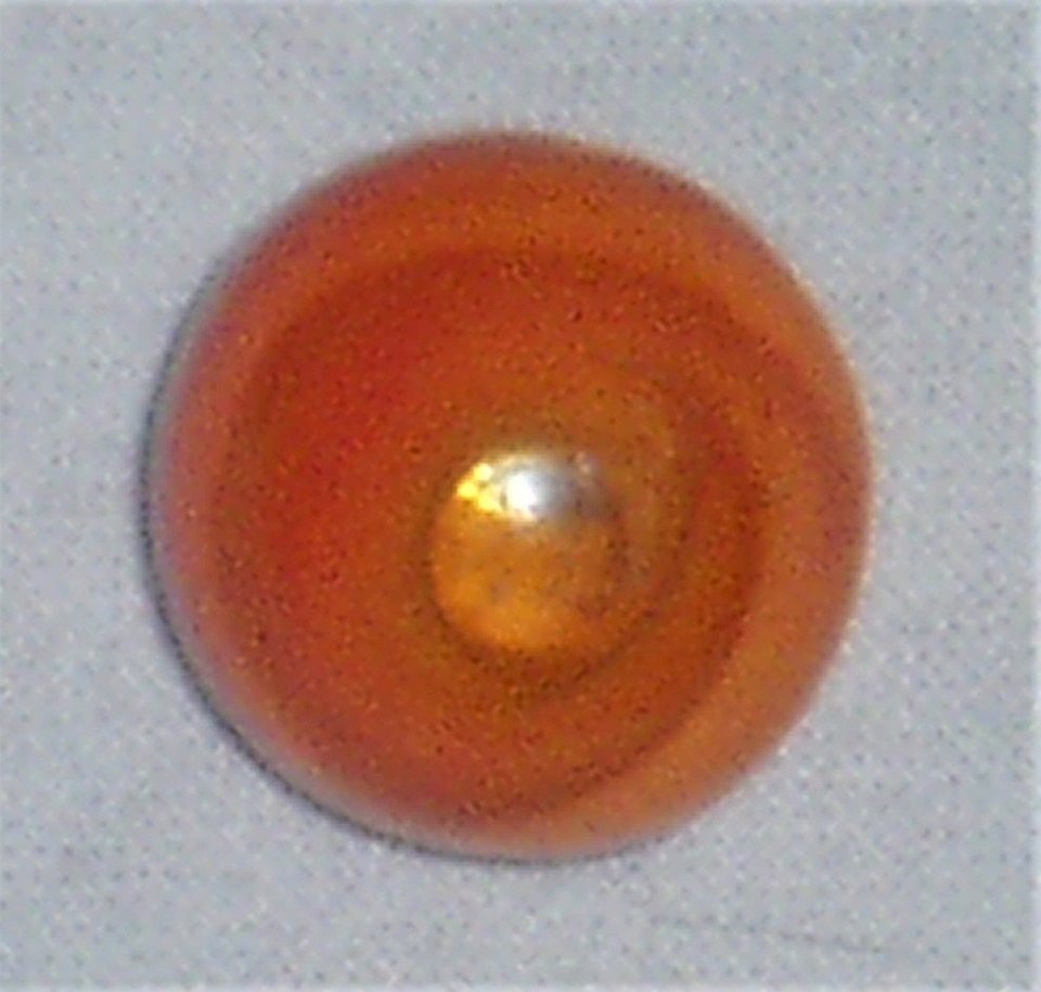Akro Agate Marble, Orange Spiral Snake, .638"