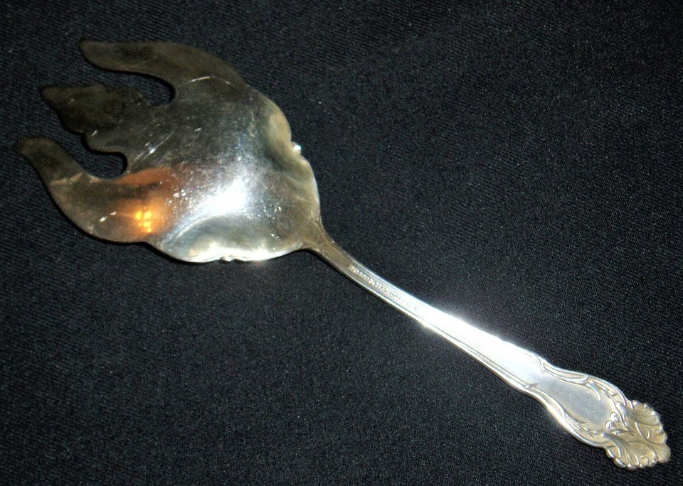 Antique Reed & Barton Serving Fork, Tiger Lily