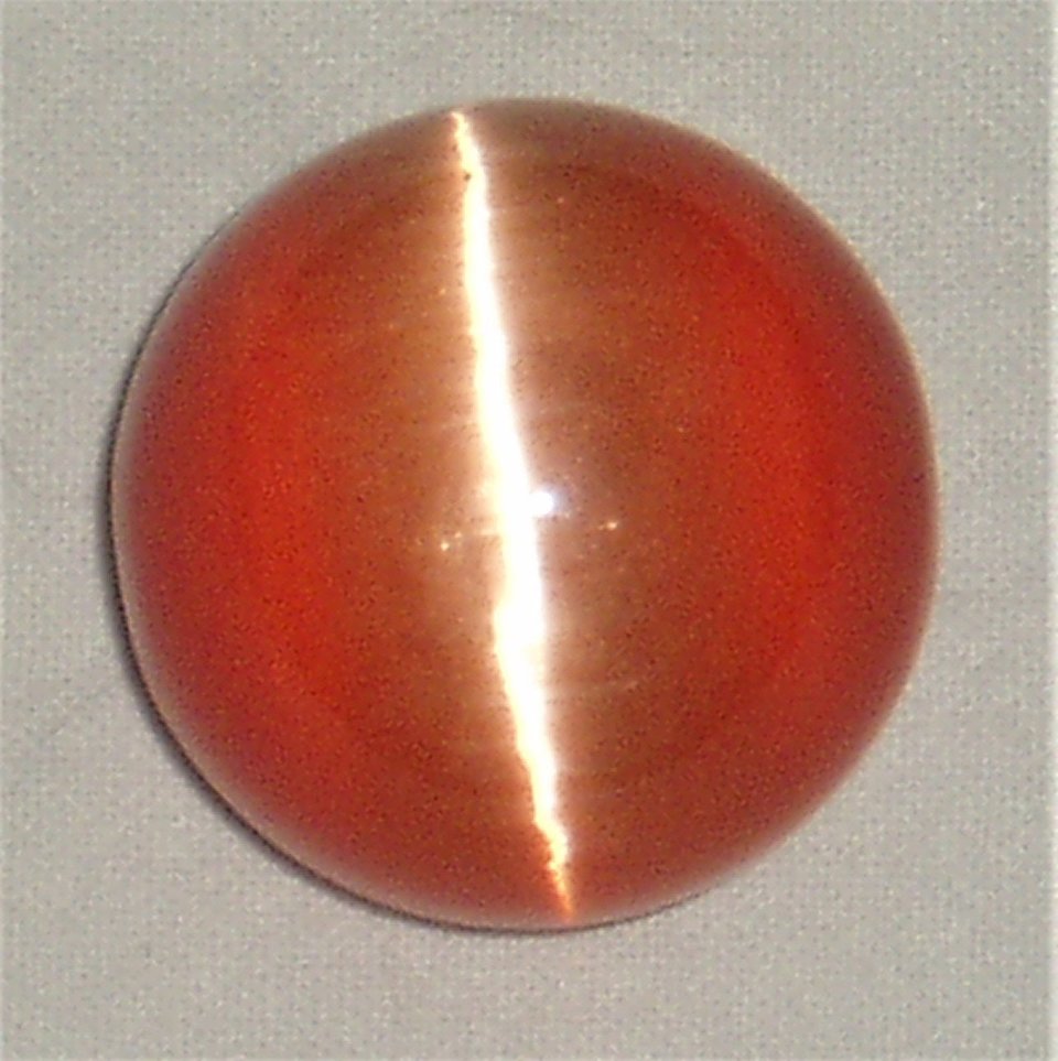 30mm Fiber Optic Marble, Orange