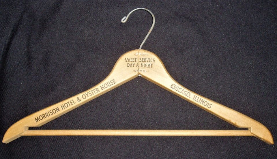 Vintage Wood Hanger, Morrison Hotel & Oyster House