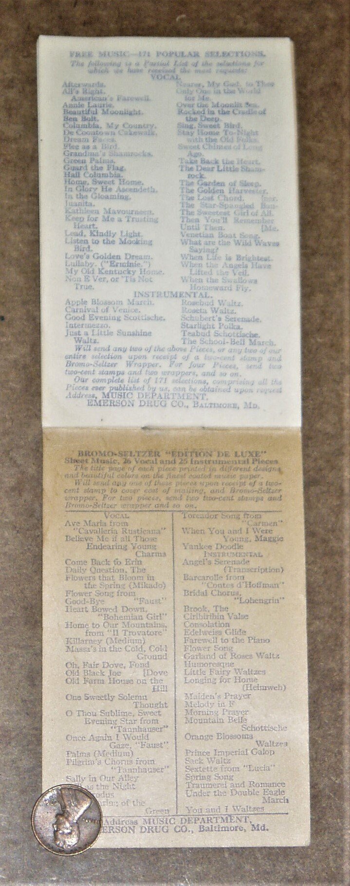 Notepad, Bromo Seltzer for Headaches, Stack Bros. Drugs, Chicago Ill