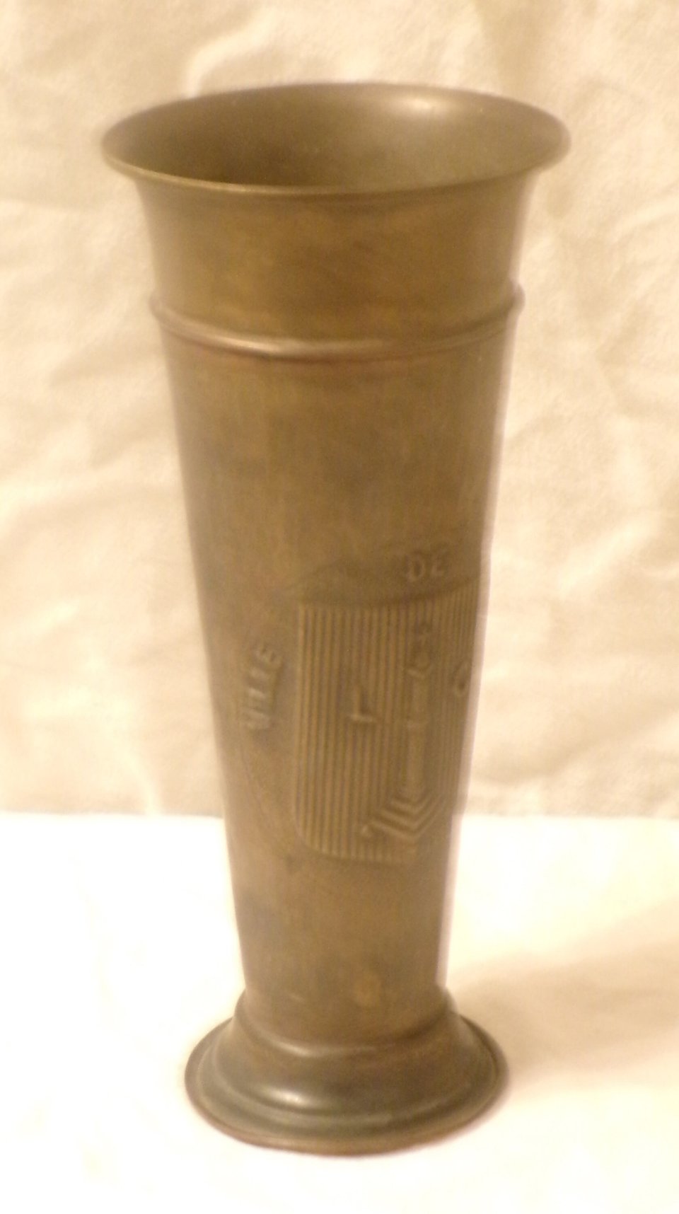 Antique Brass Vase, Ville de Liege, Belgium